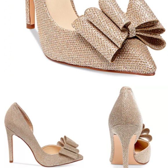 Betsy Johnson Prince Pumps-Gold - Picture 1 of 8